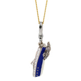 Enamel Cruise Warship Pendant Necklace All-Match Jewelry