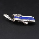 Enamel Cruise Warship Pendant Necklace All-Match Jewelry