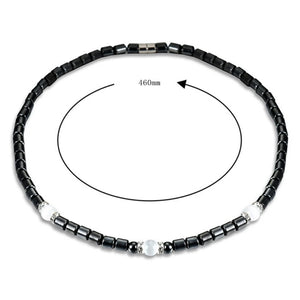 Magnetic Hematite Beads Health Care Necklace Handcrafted Jewelry