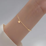 925 Silver Bracelet English Letters Personality Style Glossy Love Jewelry