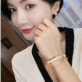 Metal Hollow Wind Net Red Bracelet Women Accessories