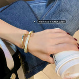 Metal Hollow Wind Net Red Bracelet Women Accessories