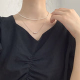 925 Silver Necklace Ins Cold Wind Clavicle Chain