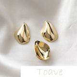 Irregular Water Drop Shaped Glossy Pendant for DIY Accessories