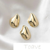 Irregular Water Drop Shaped Glossy Pendant for DIY Accessories