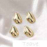 Irregular Water Drop Shaped Glossy Pendant for DIY Accessories