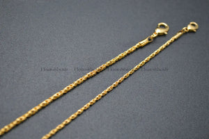 Nickle Plating Twist Necklace Chains 10pc /lot