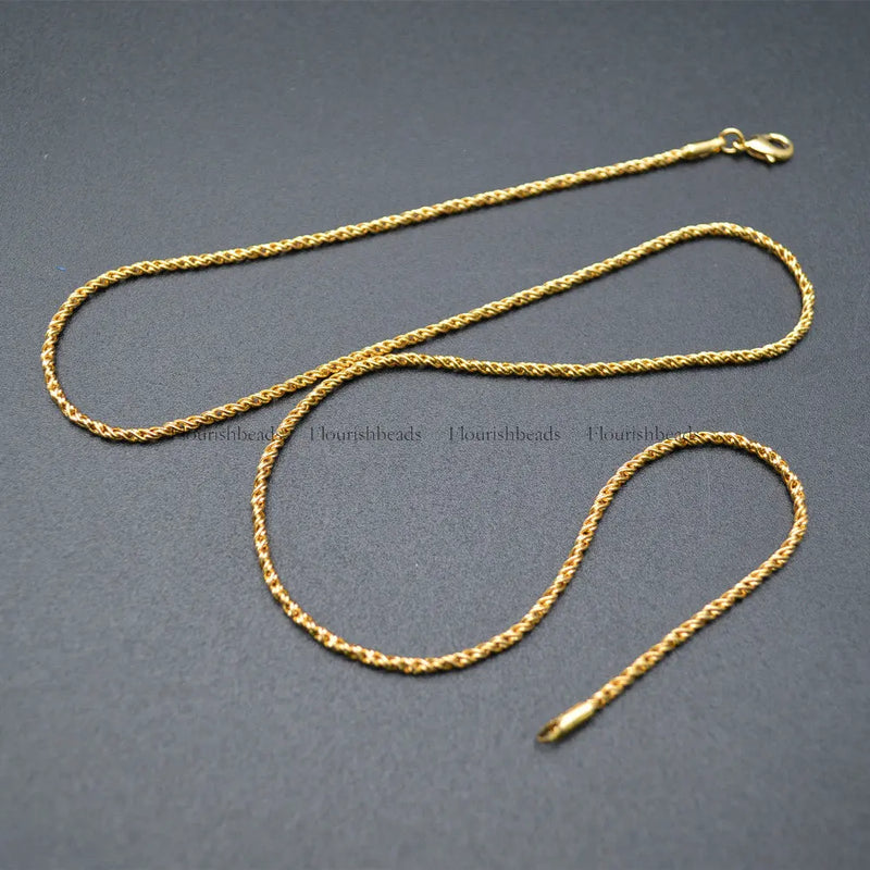 Nickle Plating Twist Necklace Chains 10pc /lot