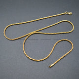 Nickle Plating Twist Necklace Chains 10pc /lot