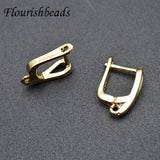 Hollow Out Rhodium Plated Earring Hooks 30pcs