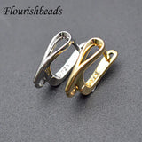 Hollow Out Rhodium Plated Earring Hooks 30pcs