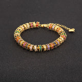 Nidin Chain Bracelet Crystal Heart Charm Wedding Party Jewelry