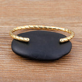 Nidin Fashionable Geometric Zircon Cuff Bangles for Women Couples