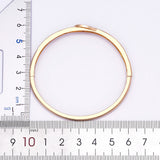 Nidin High Geometric Zircon Bangle Bracelet for Woman