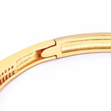Nidin High Geometric Zircon Bangle Bracelet for Woman
