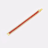 Nidin High Multicolor Zircon Bracelets for Women Wedding Rainbow Charm