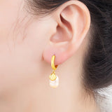Nidin Freshwater Pearls Drop Dangle Earrings Vintage Styles