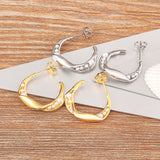 Nidin Hot Gold/Silver Pearl Hoop Earrings for Women Jewelry