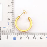 Korea Top Pearl Earrings Plated Geometric Circle Vintage Summer Ear Jewelry