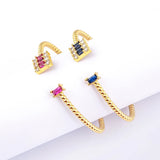 Nidin Zircon Adjustable Bracelet Bangle for Women Wedding Party