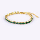 Nidin Light Crystal Bracelet for Women Cubic Zirconia Chain