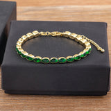 Nidin Light Crystal Bracelet for Women Cubic Zirconia Chain