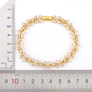 Nidin Rhinestone Bracelet For Women Wedding Zirconia Jewelry