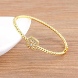 Nidin Arrival Crystal Bangle Zircon Bracelet