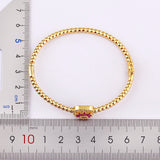 Nidin Arrival Crystal Bangle Zircon Bracelet