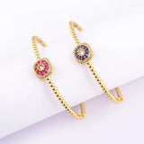Nidin Arrival Crystal Bangle Zircon Bracelet