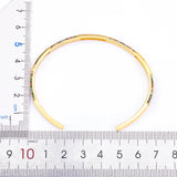 Nidin Rainbow Rhinestone Cuff Bangle Women Charm Jewelry