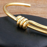 Nidin Spiral Classic Cuff Bangle Vintage Bracelet Sporty Jewelry Gift