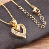 Nidin Romantic Heart Love Pendant Necklace for Women Choker Gift Jewelry