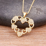 Nidin Romantic Heart Love Pendant Necklace for Women Choker Gift Jewelry