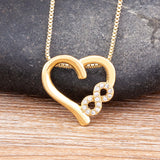 Nidin Romantic Heart Love Pendant Necklace for Women Choker Gift Jewelry