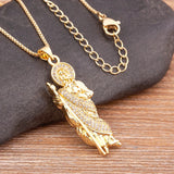 Nidin Classic Grim Reaper Death Antique Pendant Long Chain Necklace Gift