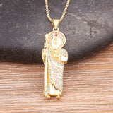 Nidin Classic Grim Reaper Death Antique Pendant Long Chain Necklace Gift