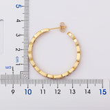 Nidin CZ Hoop Earrings Big Circle Ear Jewelry Birthday Accessories