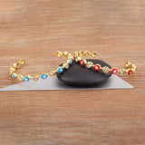 Colorful Evil Eye Cuff Bracelet Adjustable Bangle