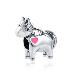 925 Silver Dog Buddy Dangle Charm Beads Pendant Fit Bracelets DIY Jewelry