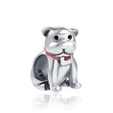 925 Sterling Silver Dog Buddy Dangle Charm Beads for Bracelets DIY Jewelry