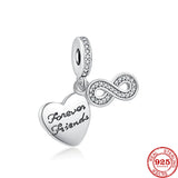925 Silver Camera Owl High Heels Mom DIY Beads Pendant Charm Bracelet