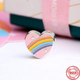 925 Silver Clouds Night Poached Egg Flower DIY Beads for Charm Bracelet
