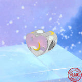 925 Silver Clouds Night Poached Egg Flower DIY Beads for Charm Bracelet
