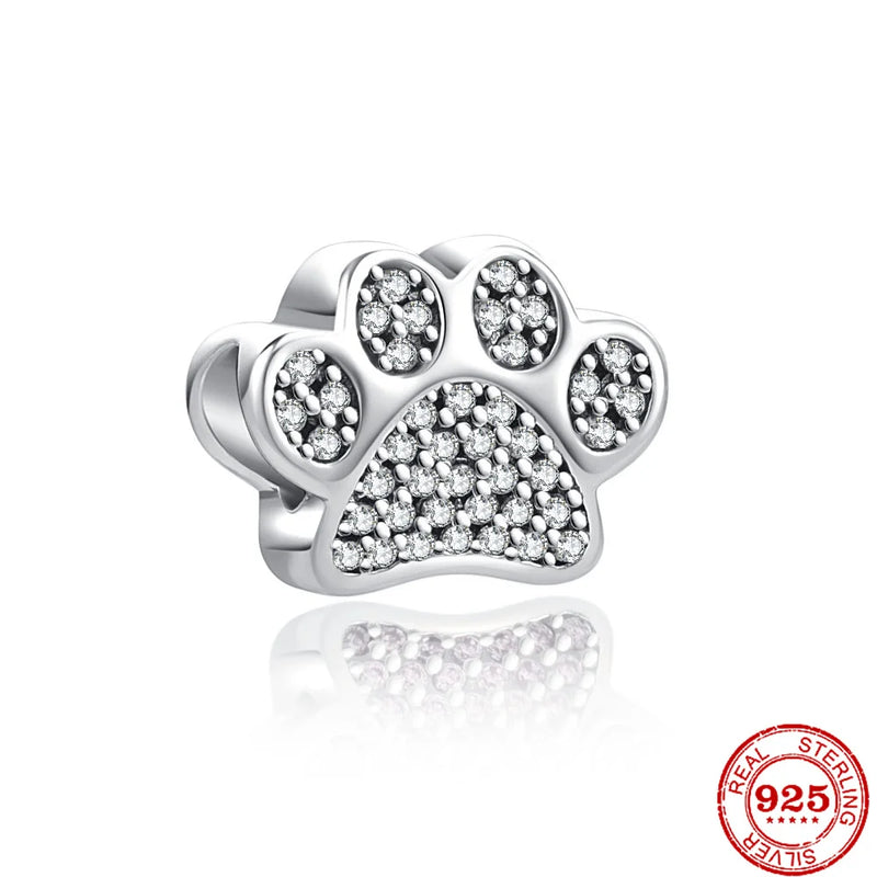 925 Silver Ladybug Clover Heart Pendant for Bracelet