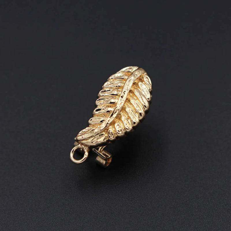 Nigerian Clip Back Earrings Post Loop Hanger Leaf Base Findings