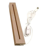 Night LED Light Lamp Base Resin Art Rectangle LED Lights Display Base