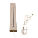 Night LED Light Lamp Base Resin Art Rectangle LED Lights Display Base
