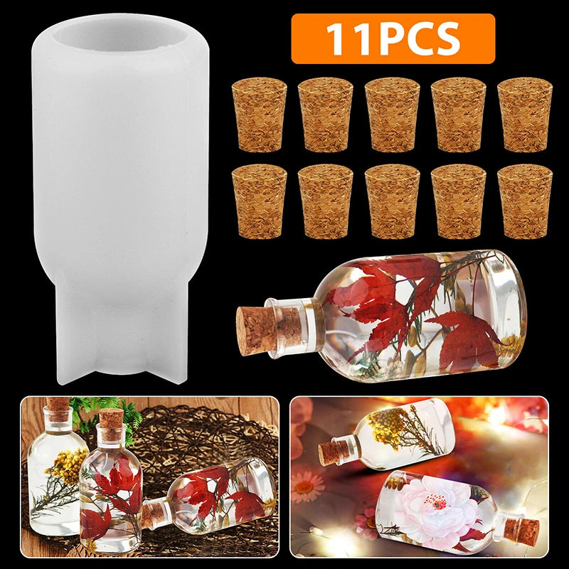 Silicone Mold for Night Light Bottle DIY Epoxy Resin Craft
