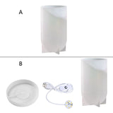 Night Light Ornament Crystal Epoxy Resin Mould Dried Flower Specimen USB Base